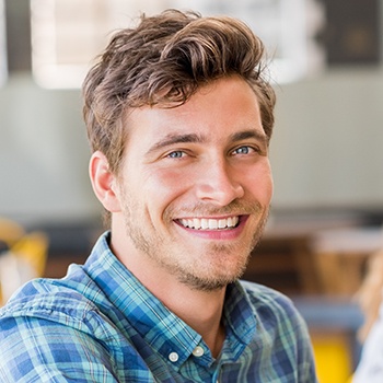 Young man with healthy smile