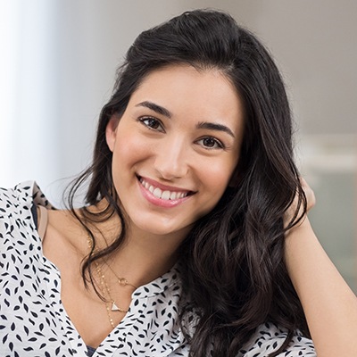 Woman with flawless healthy smile