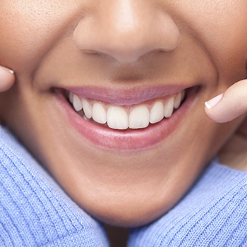 Closeup of patient's healthy smile