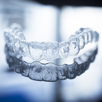 Clear Invisalign tray