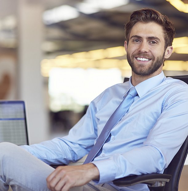 Man with healthy smile