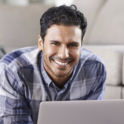 Young man with healthy smile